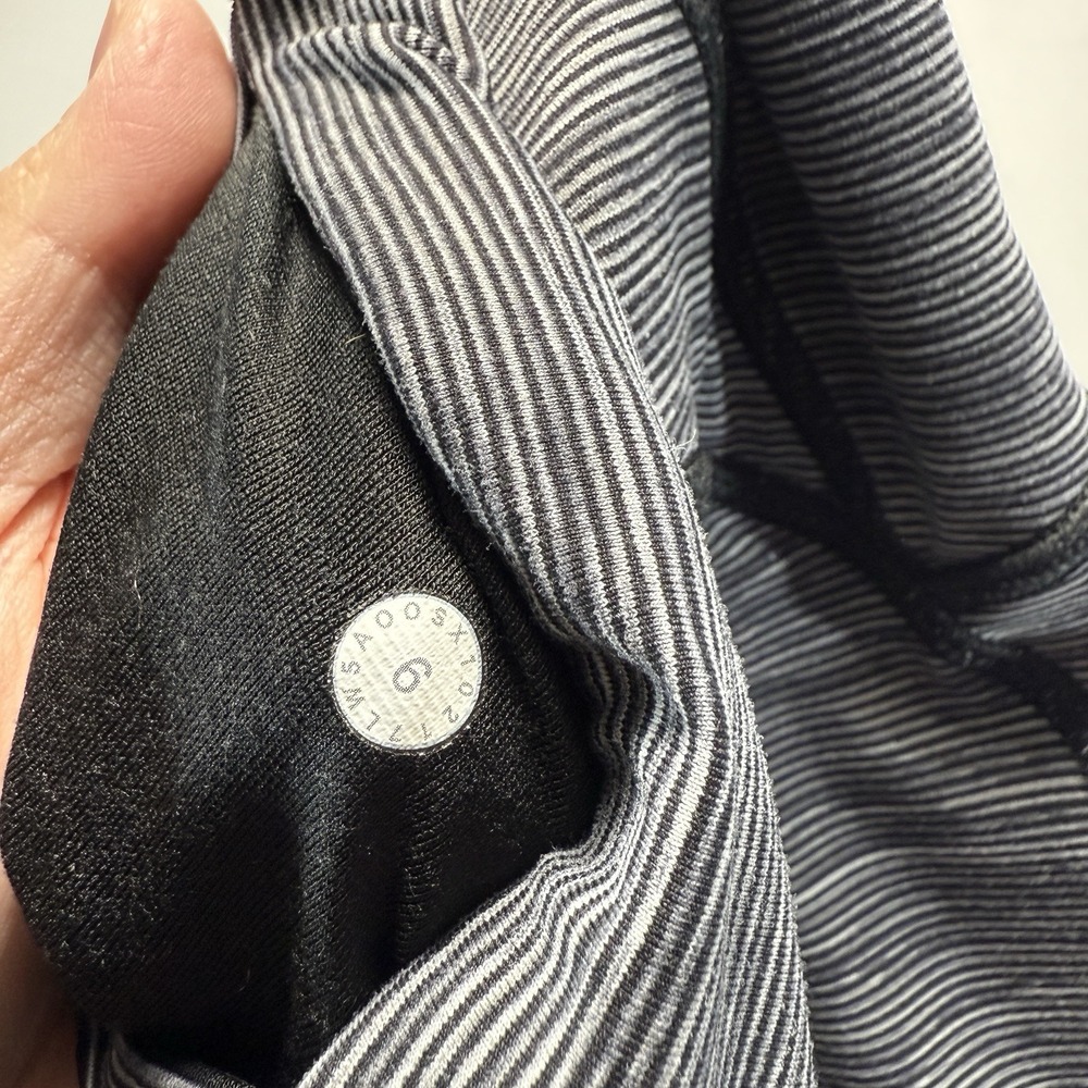 Lululemon Train Times 7/8 Pant Size 6 WAFS Gray Black Slate Mesh Panels Leggings - Picture 9 of 9